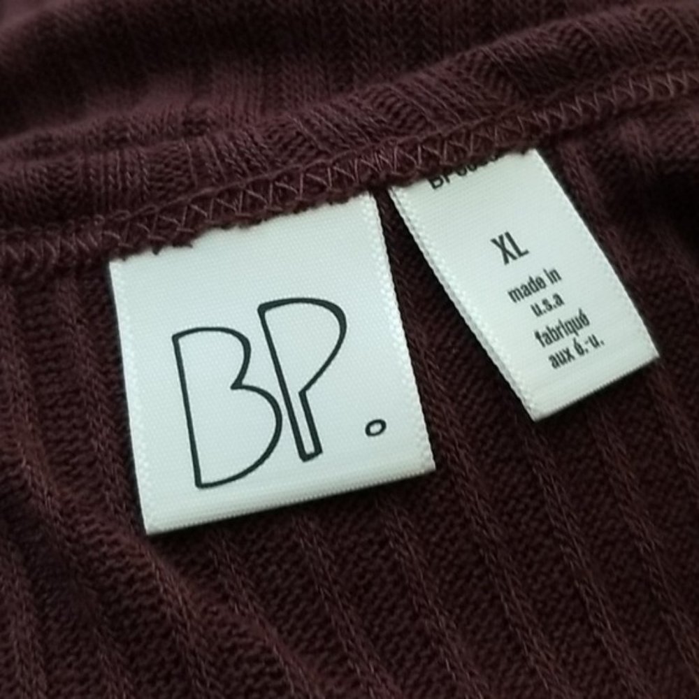 BP mahogany High Neck Ribbed Cropped Tank Top - Picture 4 of 5